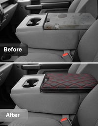 KBH Center Console Armrest Cover Pad for Jump Seat 2015-2025 Ford F150, 2017-2025 Ford F250 F350 F450 F550 Super Duty