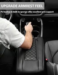 Center Console Armrest Cover Pad for Toyota Grand Highlander 2023-2026
