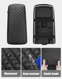 KBH Center Console Armrest Cover Cushion Pad Protector for Ford Edge 2011-2014