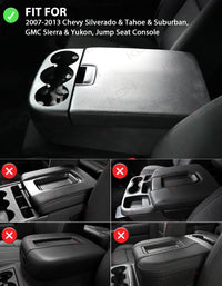 Center Console Armrest Cover for Jump Seat 2007-2013 Chevy Silverado 1500 2500 3500,2007-2013 Chevy Tahoe & Suburban,2007-2013 GMC Sierra 1500 2500 3500,2007-2013 GMC Yukon