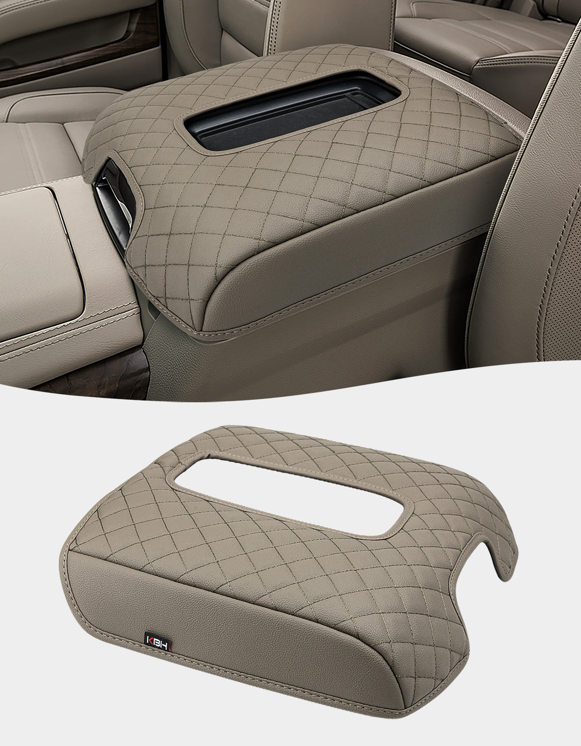 Center Console Armrest Cover Pad for Bucket Seat 2014-2018 Chevy Silverado 1500 2500 3500,2014-2018 GMC Sierra 1500 2500 3500,2015-2020 Tahoe/Yukon/Suburban