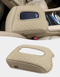 KBH Black Center Console Armrest Cover Pad Cushion Protector for Cadillac Escalade 2015-2020