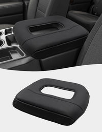 KBH Center Console Armrest Cover Pad for Jump Seat 2019-2025 GMC Sierra 1500 2500 3500,2019-2025 Chevy Silverado 1500 2500 3500