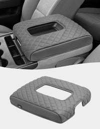 Center Console Armrest Cover for Jump Seat 2014-2018 Chevy Silverado 1500 2500 3500,2014-2018 GMC Sierra 1500 2500 3500
