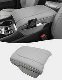 KBH Center Console Armrest Cover for Honda Pilot 2023-2026, Ridgeline 2024-2025, Passport 2024-2026，Middle Console Lid Protector with Side Pockets