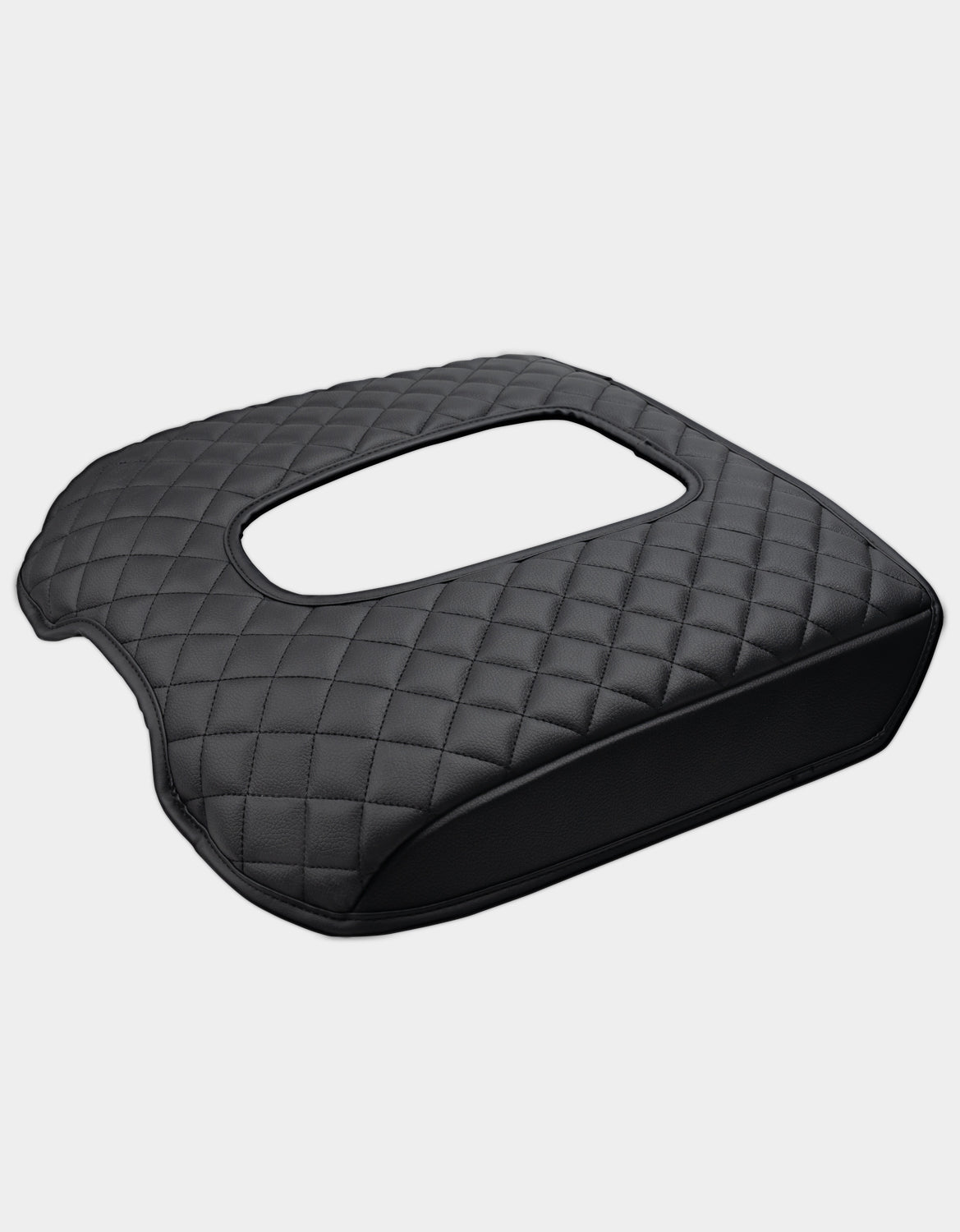 KBH Black Center Console Armrest Cover Pad Cushion Protector for Cadillac Escalade 2015-2020