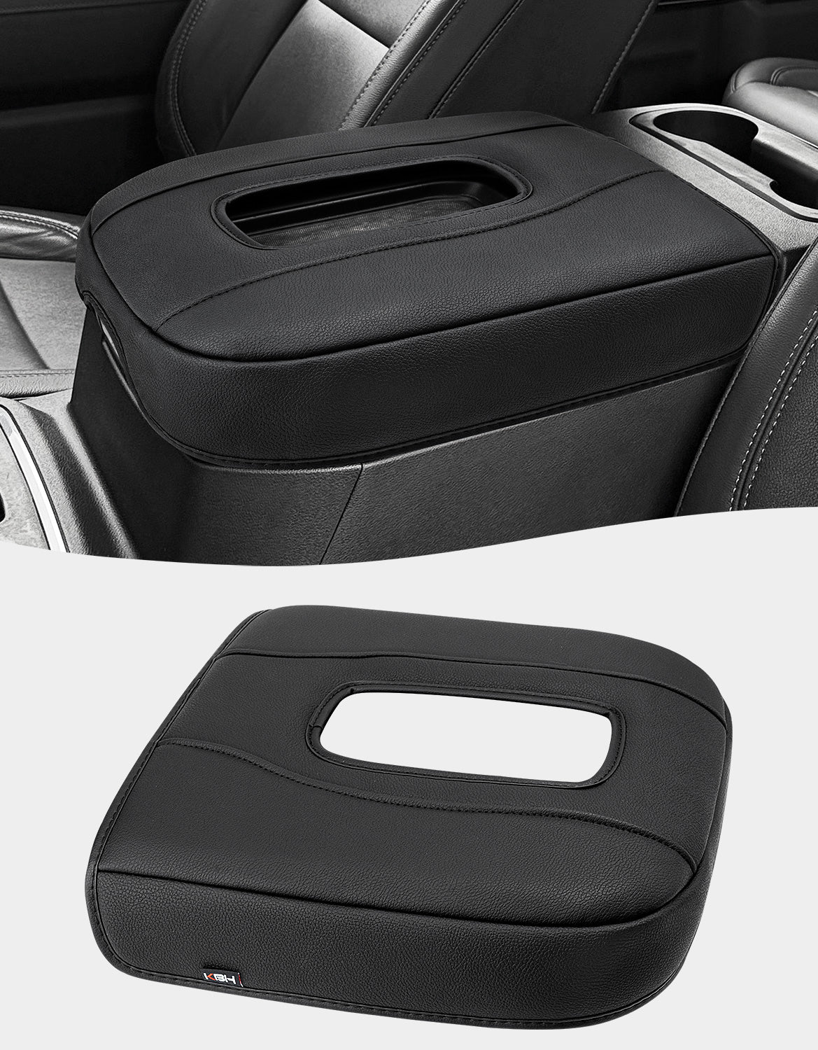Thick Version Center Console Cushion Cover for Bucket Seat 2019-2026 GMC Sierra 1500 2500 3500,2019-2026 Chevy Silverado 1500 2500 3500, 2021-2026 Tahoe/Suburban/Yukon