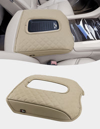 KBH Black Center Console Armrest Cover Pad Cushion Protector for Cadillac Escalade 2015-2020