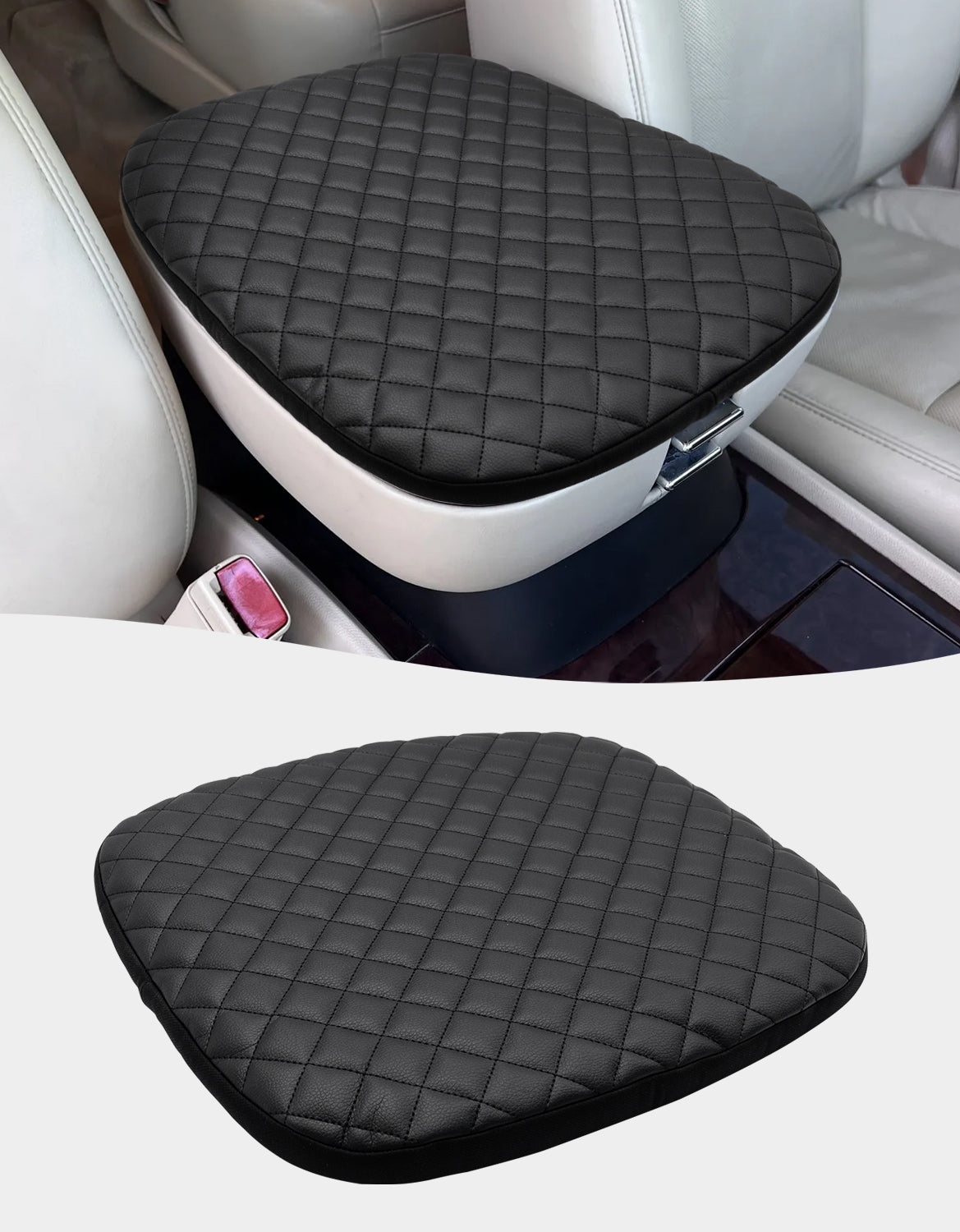KBH Center Console Armrest Cover Pad Cushion Protector for Cadillac Escalade 2007-2014