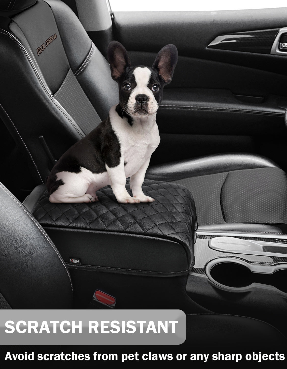 KBH Center Console Armrest Cover Cushion Pad Protector for 2013-2020 Nissan Pathfinder,2013-2020 Infiniti QX60 / JX35