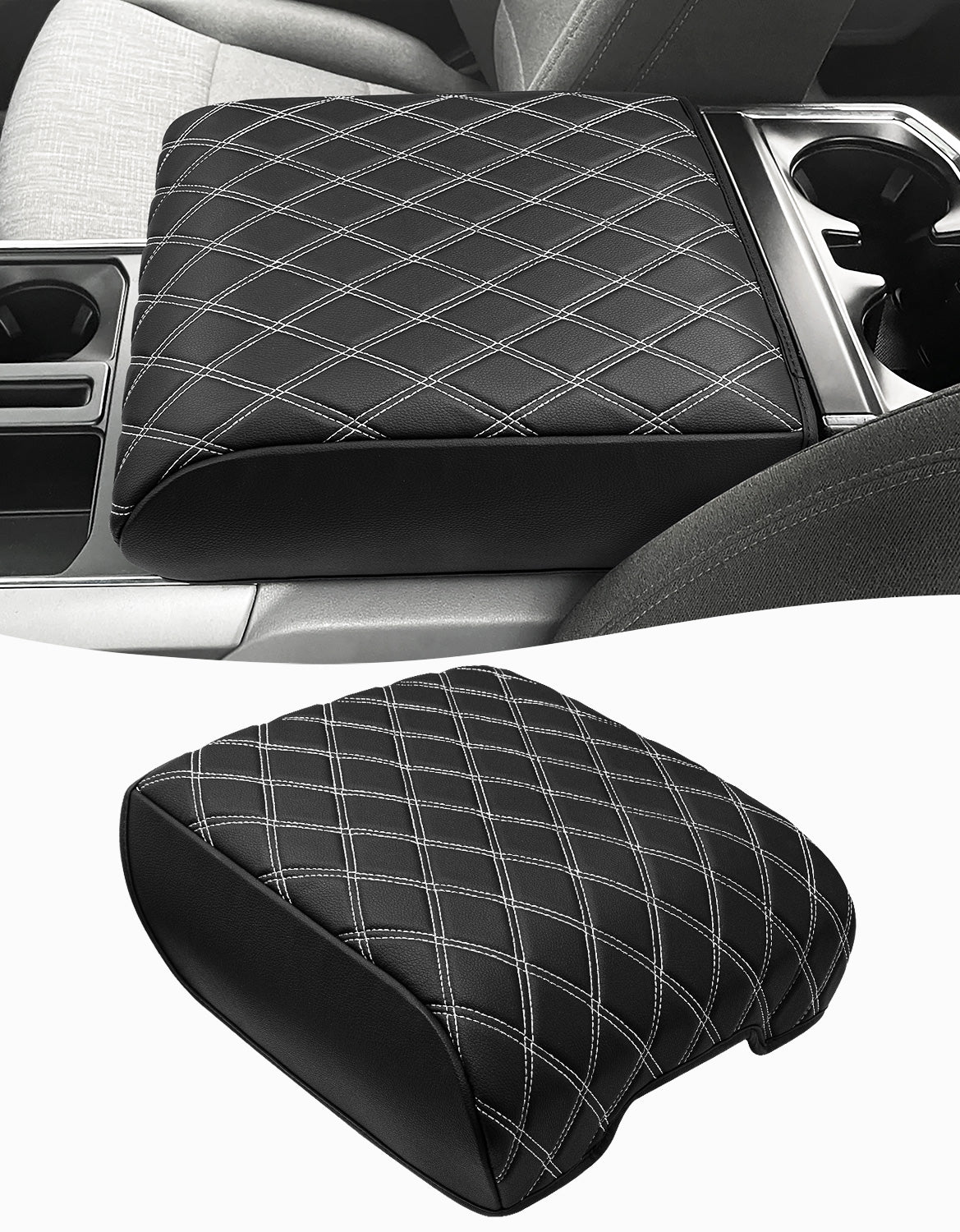 KBH Center Console Armrest Cover Pad for Bucket Seat 2021-2025 Ford F-150