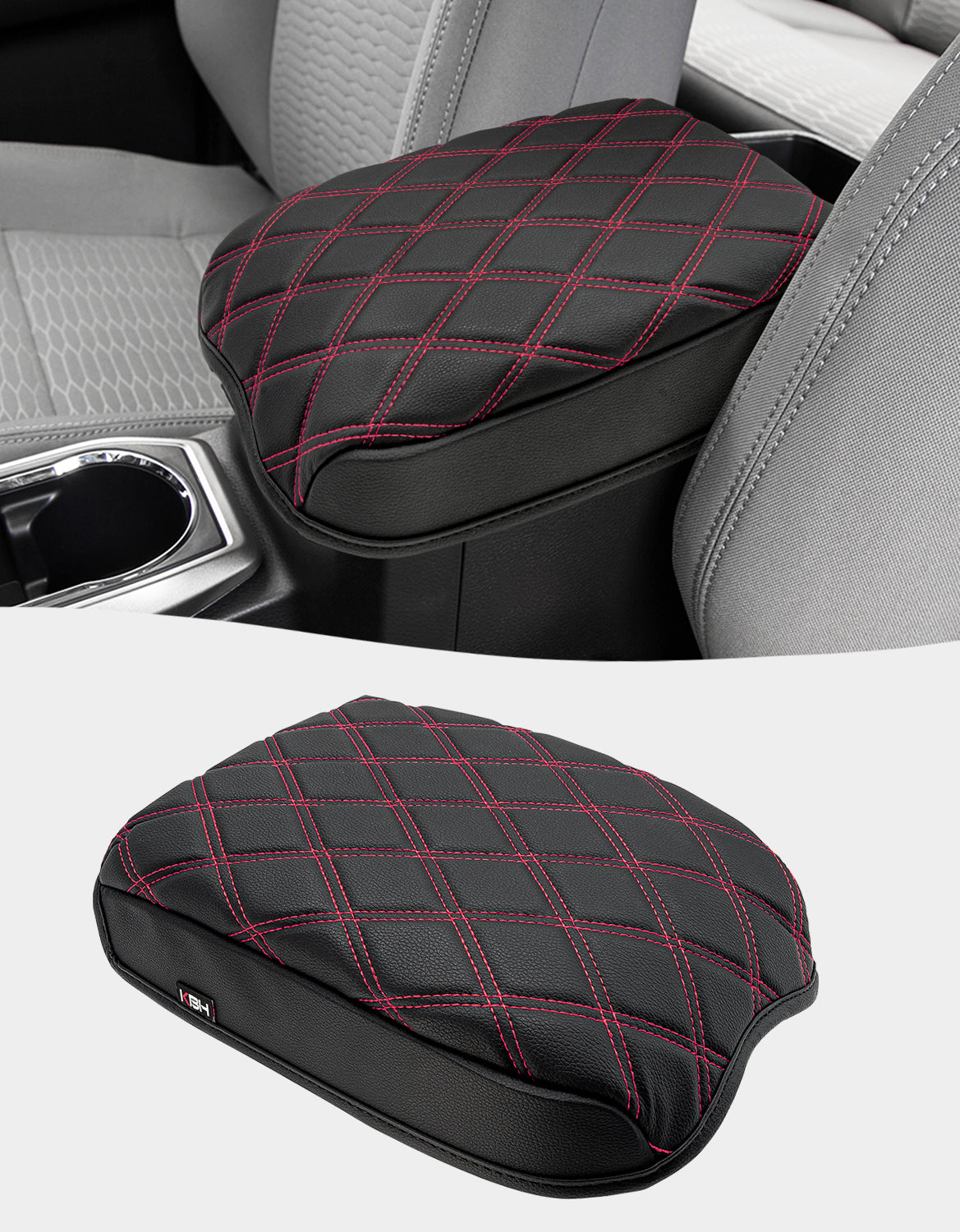 KBH Center Console Armrest Cover Cushion Protector for Toyota Tacoma 2016-2023