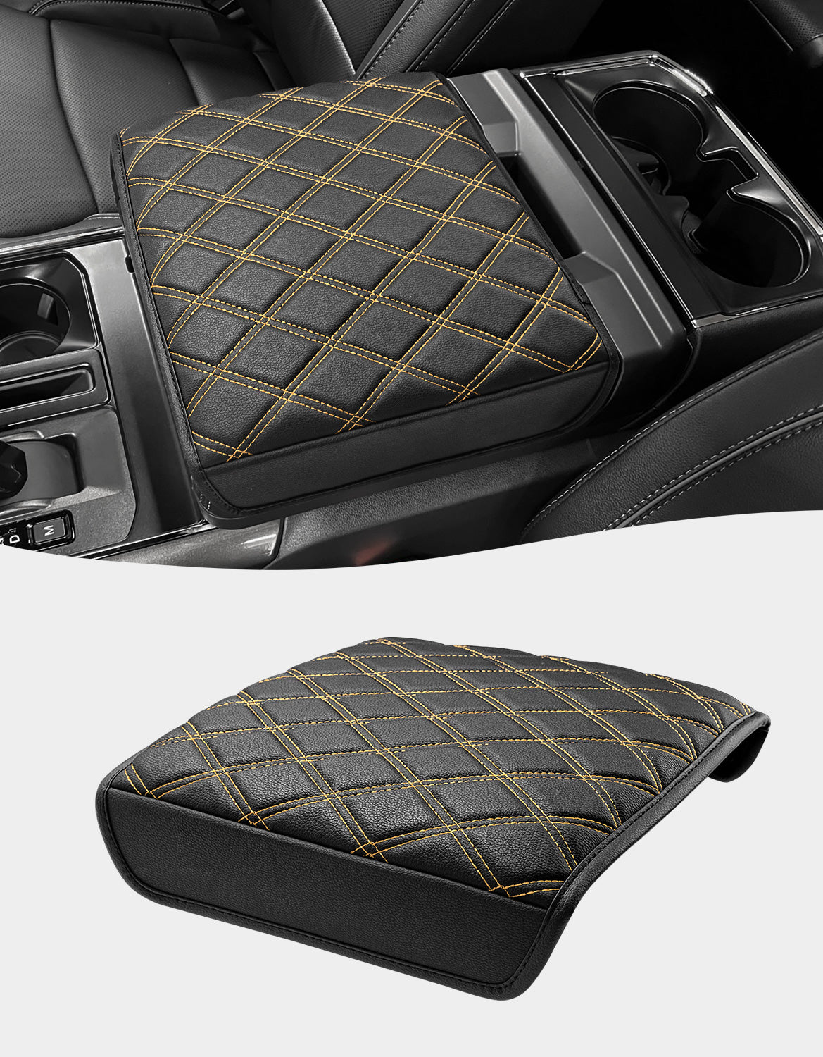 Center Work Surface Armrest Cushion for 2021-2026 Ford F150, 2022-2026 F150 Lightning