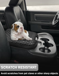KBH Center Console Armrest Cover Pad for Jump Seat 2013-2018 Dodge Ram 1500,2013-2025 Dodge Ram 2500/3500/1500Classic