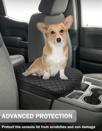 KBH Center Console Armrest Cover Pad For Jump Seat 2019-2026 Chevy Silverado 1500 2500 3500,2019-2026 GMC Sierra 1500 2500 3500