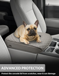 KBH Center Console Armrest Cover Pad for Jump Seat 2019-2026 GMC Sierra 1500 2500 3500,2019-2026 Chevy Silverado 1500 2500 3500