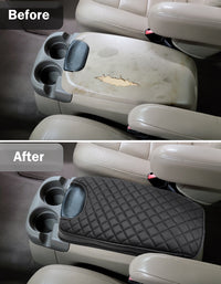 KBH Center Console Armrest Cover for Bucket Seat 1999-2007 Ford F250 F350 F450 F550 Super Duty,2000-2008 Ford F650 Super Duty,1999-2007 Ford Excursion