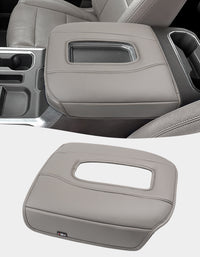 KBH Center Console Cushion Cover for Bucket Seat 2019-2025 GMC Sierra 1500 2500 3500,2019-2025 Chevy Silverado 1500 2500 3500, 2021-2025 Tahoe/Suburban/Yukon