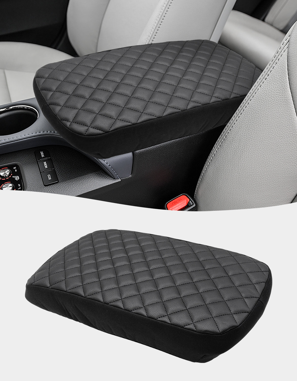 KBH Black Center Console Cover for Toyota Avalon 2013-2018