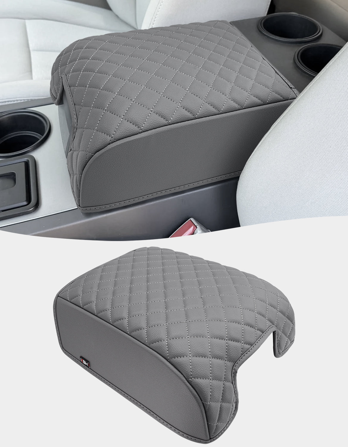 KBH Center Console Armrest Cover Pad for Bucket Seat 2004-2014 Ford F150 XL XLT STX, 2007-2017 Ford Expedition, 2006-2008 Lincoln Mark LT