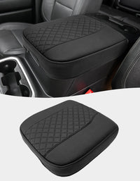 KBH Center Console Cushion Cover for  Bucket Seat 2019-2026 GMC Sierra 1500 2500 3500,2019-2026 Chevy Silverado 1500 2500 3500, 2021-2026 Tahoe/Suburban/Yukon