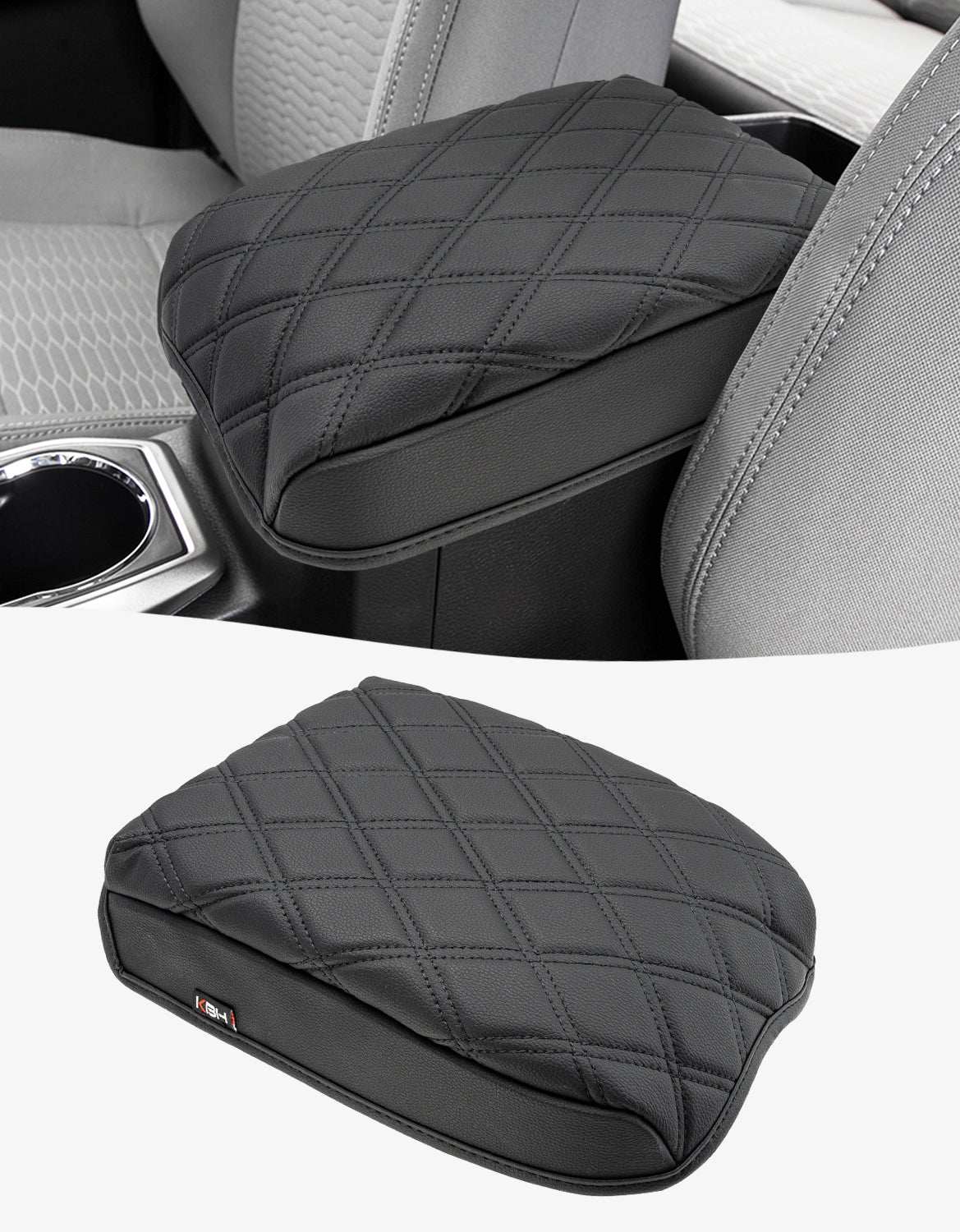 KBH Center Console Armrest Cover Cushion Protector for Toyota Tacoma 2016-2023