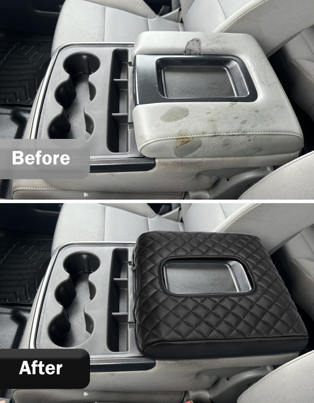 KBH Center Console Armrest Cover for Jump Seat 2014-2018 Chevy Silverado 1500 2500 3500 & GMC Sierra 1500 2500 3500