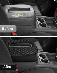 KBH Center Console Armrest Cover for Bucket Seat 2007-2014 Chevy Silverado 1500 2500 3500 /Avalanche/Suburban/Tahoe & GMC Sierra 1500 2500 3500/Yukon