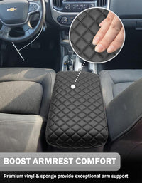 KBH Center Console Armrest Cover for 2015-2022 Chevy Colorado,2015-2022 GMC Canyon
