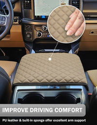 Center Console Cover Pad for Bucket Seat 2023-2026 Ford F250 F350 F450 F550 Super Duty