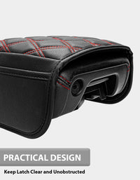Center Console Armrest Cover for 2018-2025 Jeep Wrangler JL with Side Pockets