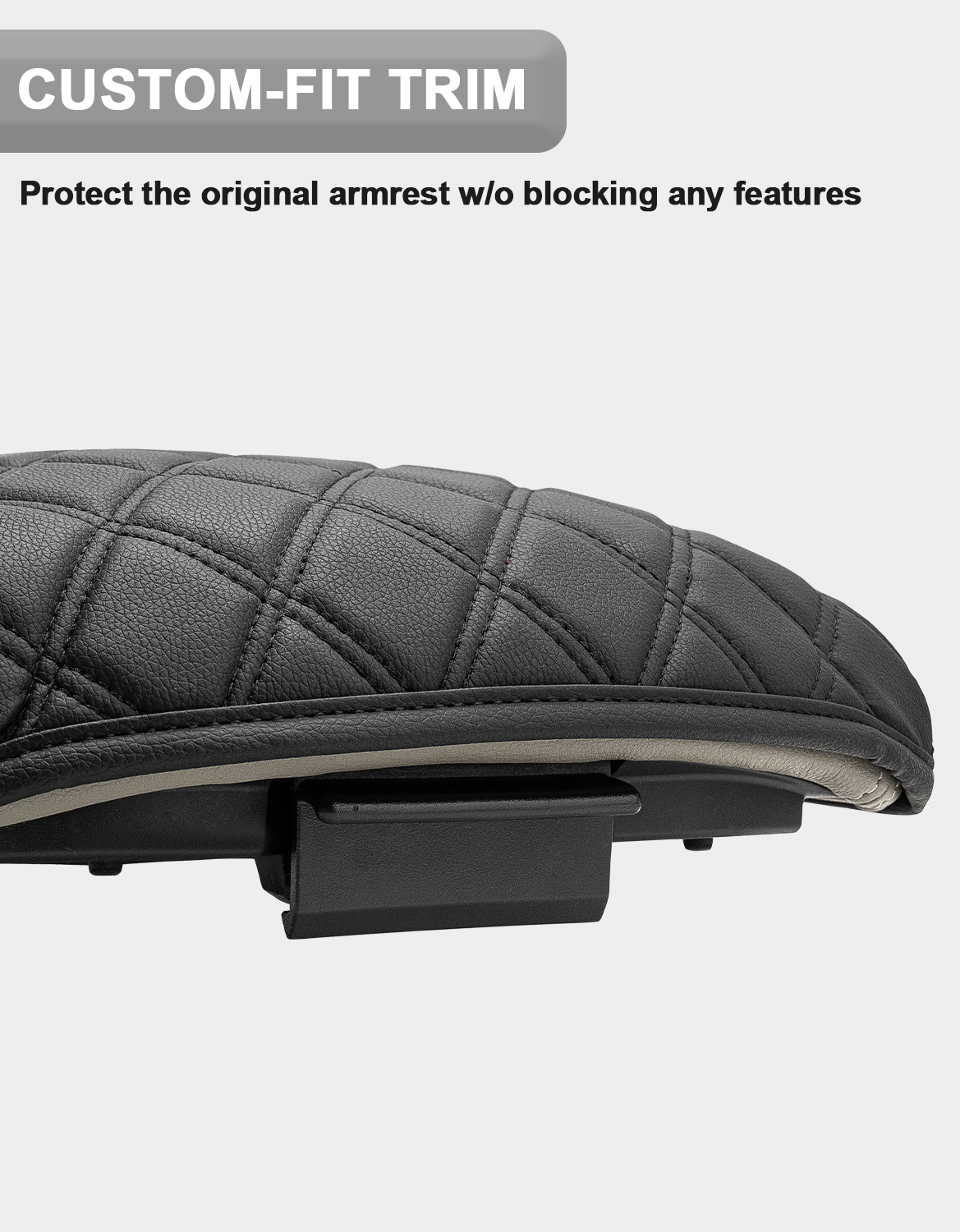 Center Console Armrest Cover Cushion Pad Protector for Honda Pilot 2009-2015