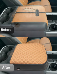 Center Console Cover Pad for Bucket Seat 2023-2026 Ford F250 F350 F450 F550 Super Duty