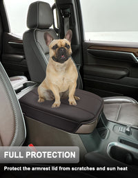 KBH Center Console Cushion Cover for  Bucket Seat 2019-2025 GMC Sierra 1500 2500 3500,2019-2025 Chevy Silverado 1500 2500 3500, 2021-2025 Tahoe/Suburban/Yukon