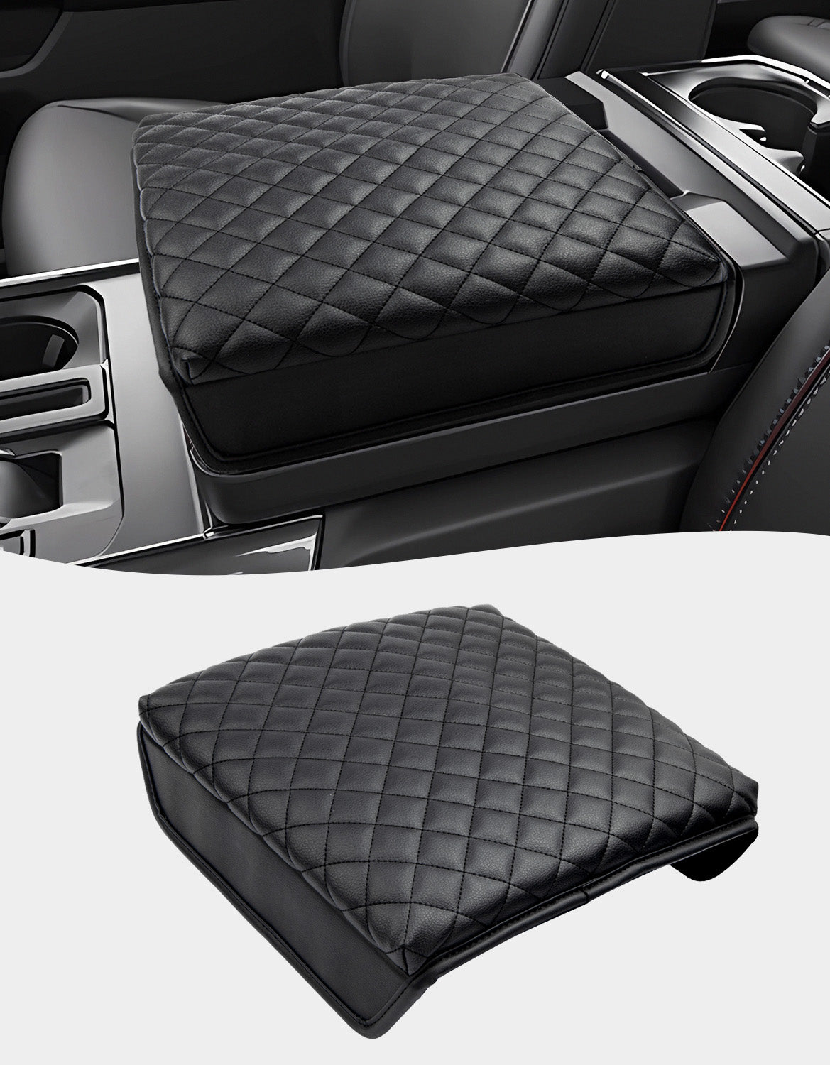 KBH Center Work Surface Console Armrest Cover Pad Cushion Protector for 2021-2024 Ford F-150