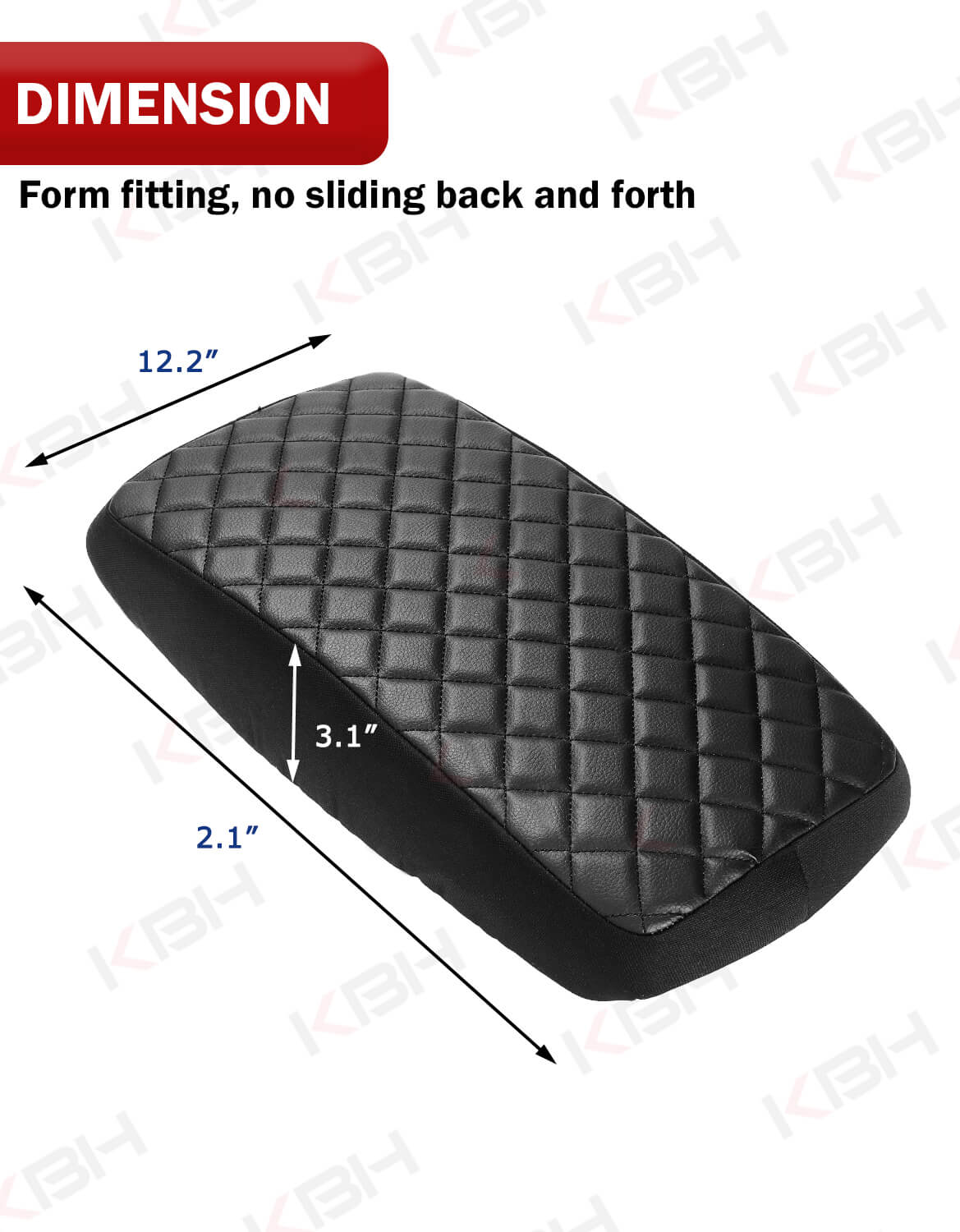 KBH Center Console Armrest Cover Pad Cushion Protector for Toyota Camry 2007-2011