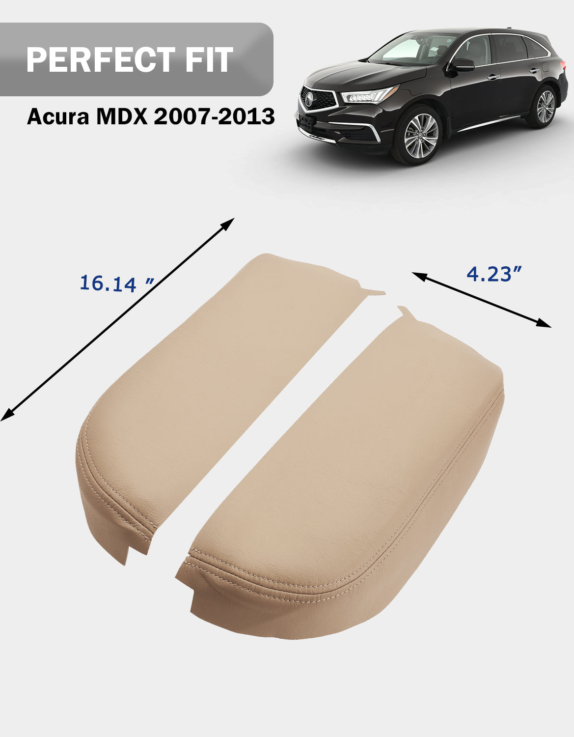 KBH Center Console Armrest Cover for Acura MDX 2007-2013