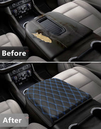KBH Center Console Armrest Cover Pad for Bucket Seat 2019-2025 Chevy Silverado 1500 2500 3500 & GMC Sierra 1500 2500 3500,2021-2025 Tahoe/Suburban/Yukon