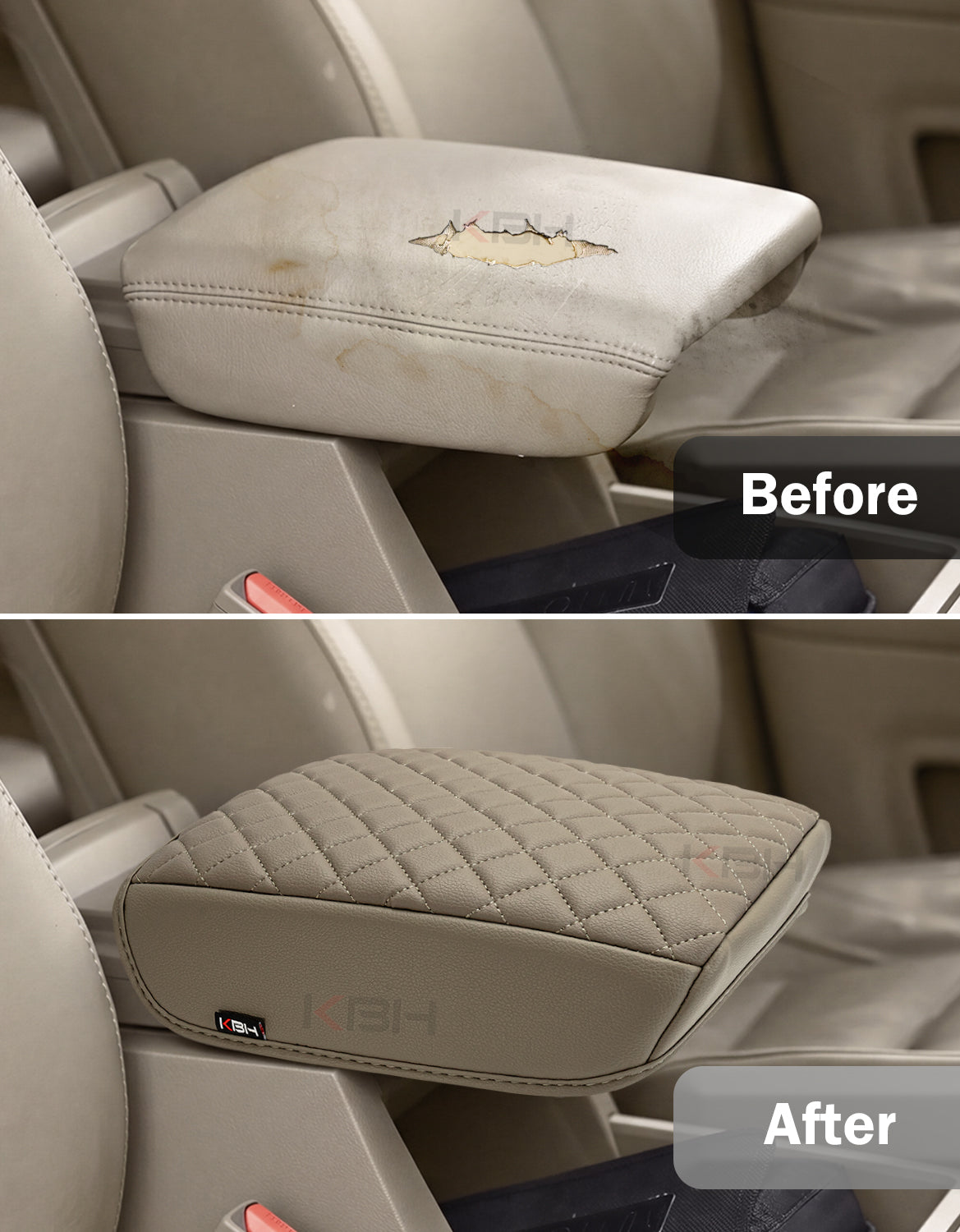 Center Console Armrest Cover Cushion Pad Protector for Honda Ridgeline 2006-2014