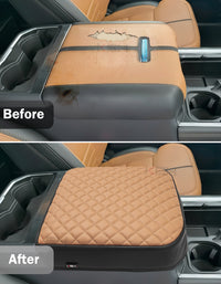 Center Console Cover Pad for Bucket Seat 2023-2026 Ford F250 F350 F450 F550 Super Duty