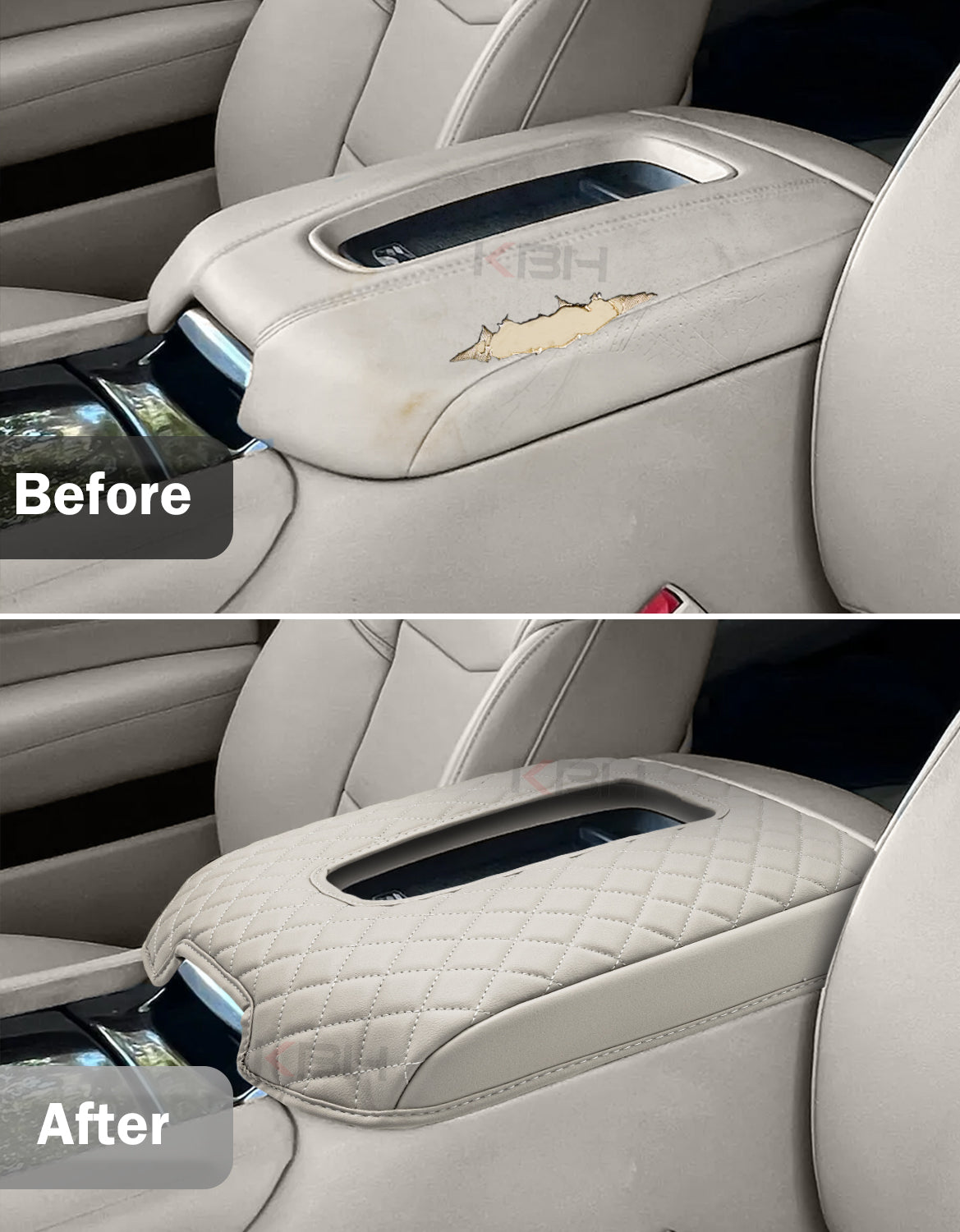Center Console Armrest Cover Pad Cushion Protector for Cadillac Escalade 2015-2020