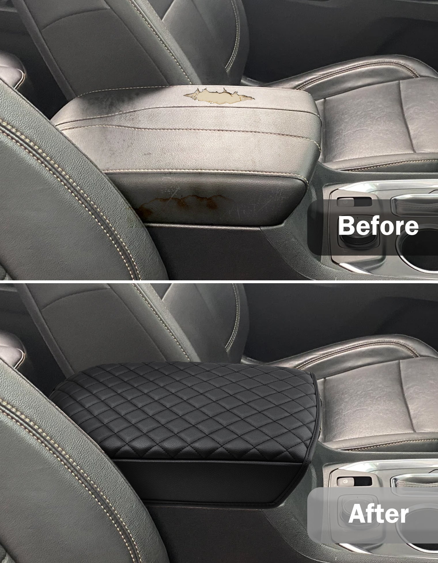 KBH Center Console Armrest Cover for Chevy Traverse 2018-2023