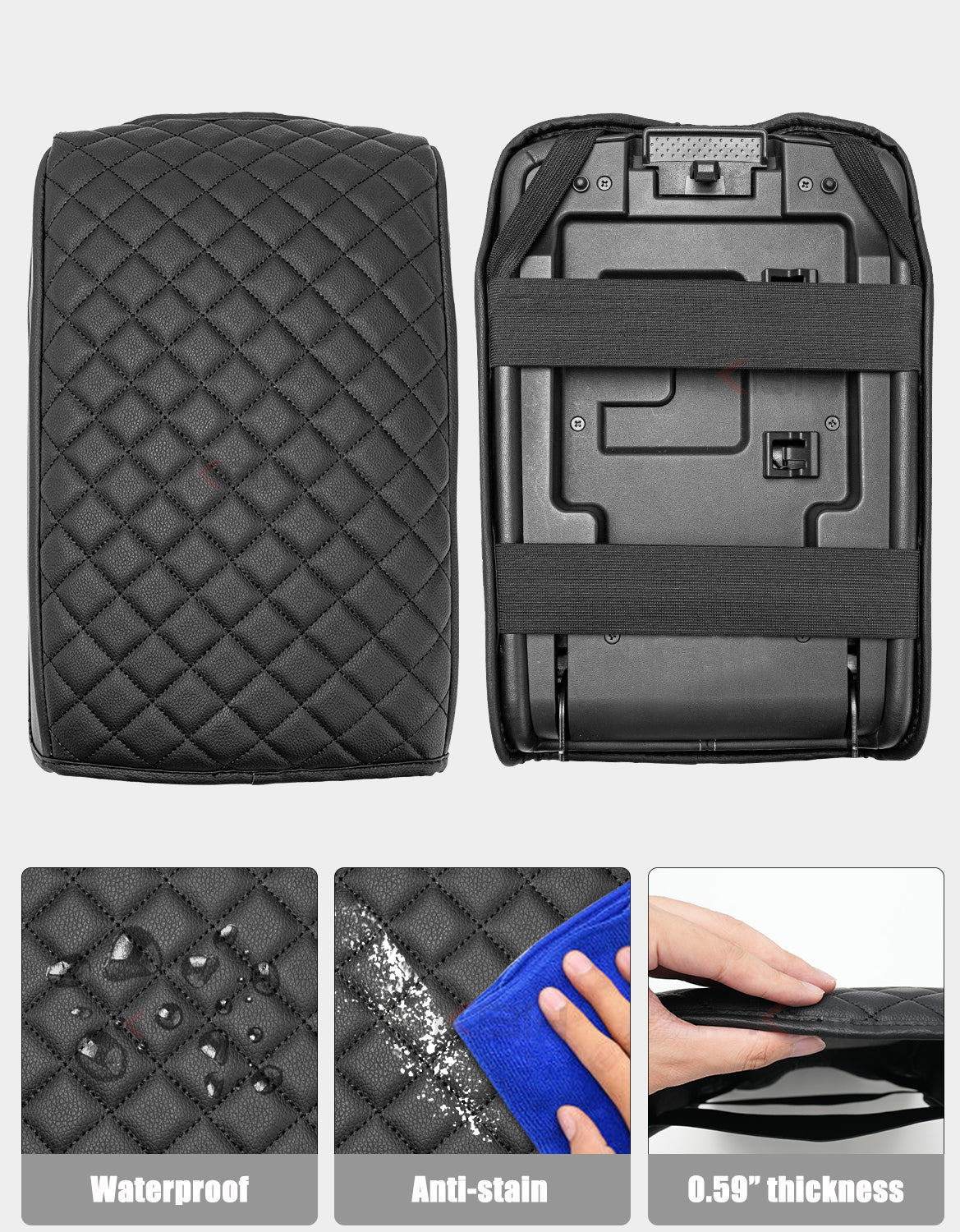 Center Console Armrest Cover Cushion Pad Protector for Nissan Pathfinder 2022-2025