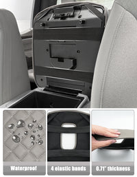 KBH Center Console Armrest Cover Pad for Jump Seat 2019-2026 GMC Sierra 1500 2500 3500,2019-2026 Chevy Silverado 1500 2500 3500
