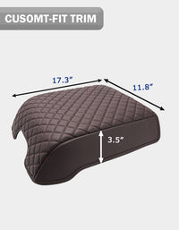 Center Console Armrest Cover Pad for Bucket Seat 2015-2020 Ford F150, 2017-2022 F250 F350 F450 F550 Super Duty, 2018-2024 Ford Expedition