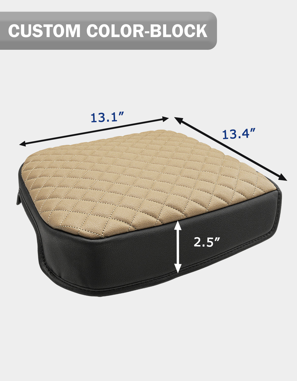 Center Console Cover Pad for Bucket Seat 2023-2026 Ford F250 F350 F450 F550 Super Duty