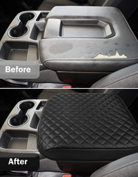 KBH Center Console Armrest Cover Pad For Jump Seat 2019-2025 Chevy Silverado 1500 2500 3500 & GMC Sierra 1500 2500 3500