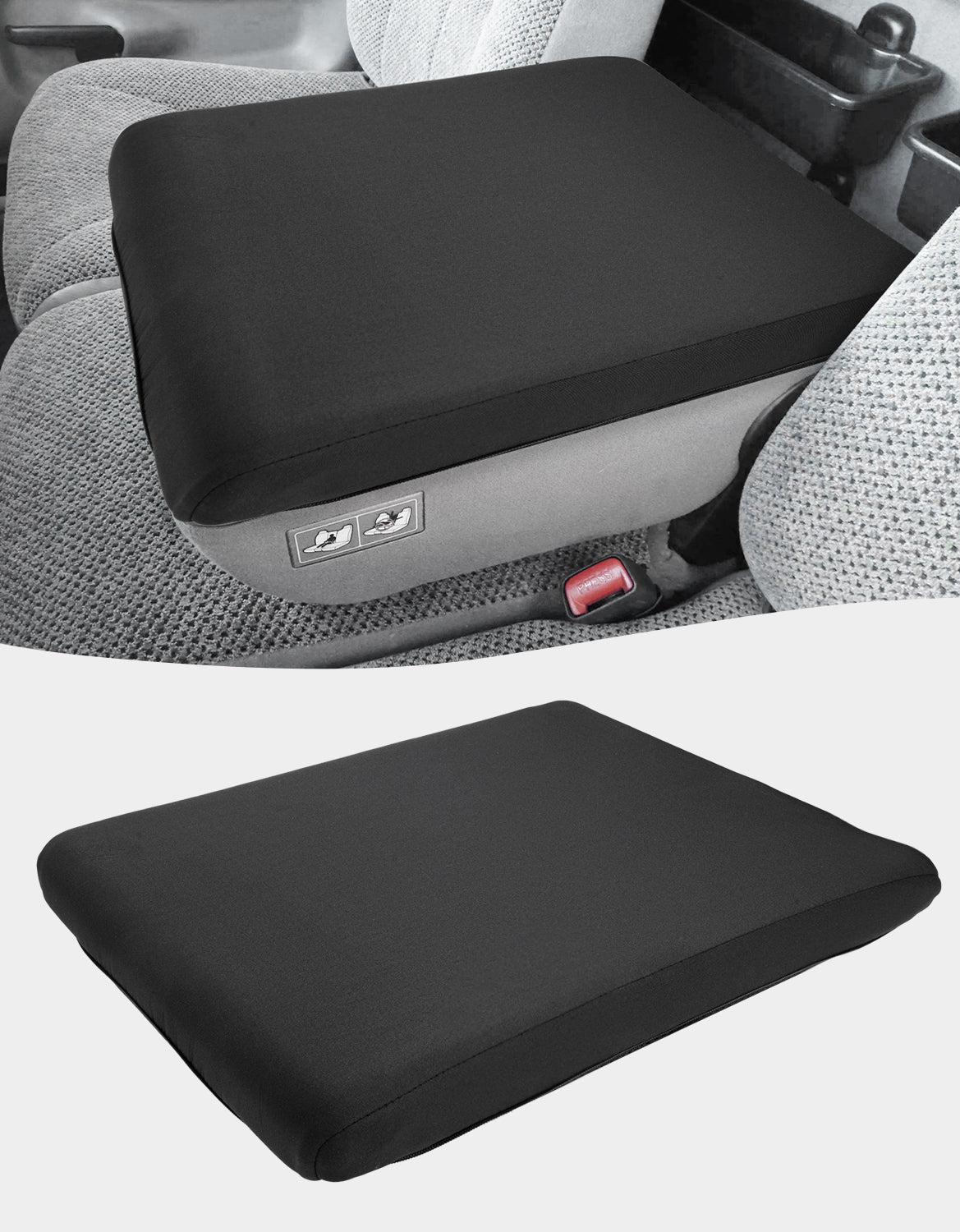 KBH Center Console Armrest Cover for Jump Seat 1994-2001 Dodge Ram 1500 2500 3500