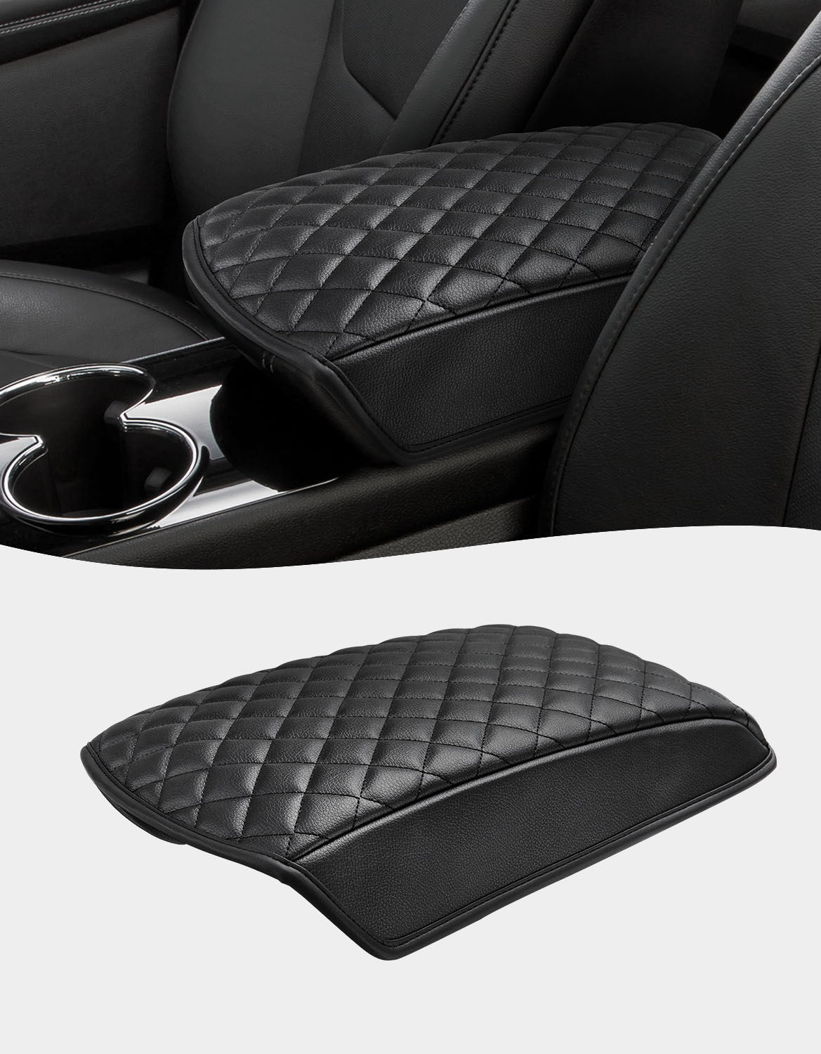 KBH Center Console Armrest Cover for Ford Edge 2015-2020