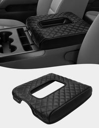 KBH Center Console Armrest Cover for Jump Seat 2014-2018 Chevy Silverado 1500 2500 3500,2014-2018 GMC Sierra 1500 2500 3500